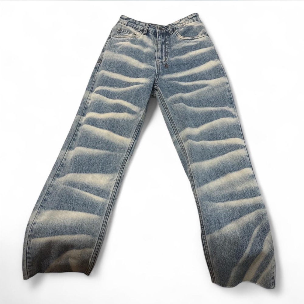 Ksubi Blue Relaxed Jeans with Vintage Fading